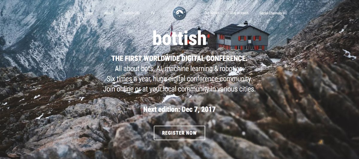 🤖 <a href="/botscamp/">botscamp</a> turns into 🚀 @gobottish
📆 Dec 7, 5.30pm CET we stream our free #digital conference for the 5th time
🙏🏻 >1700 participants from 🗺 40 countries, 10 meetups 🇨🇭🇬🇧🇩🇪🇦🇹🇫🇷

👇🏻 Read more in our article

#AI #bots #robotics
medium.com/@gobottish/the…