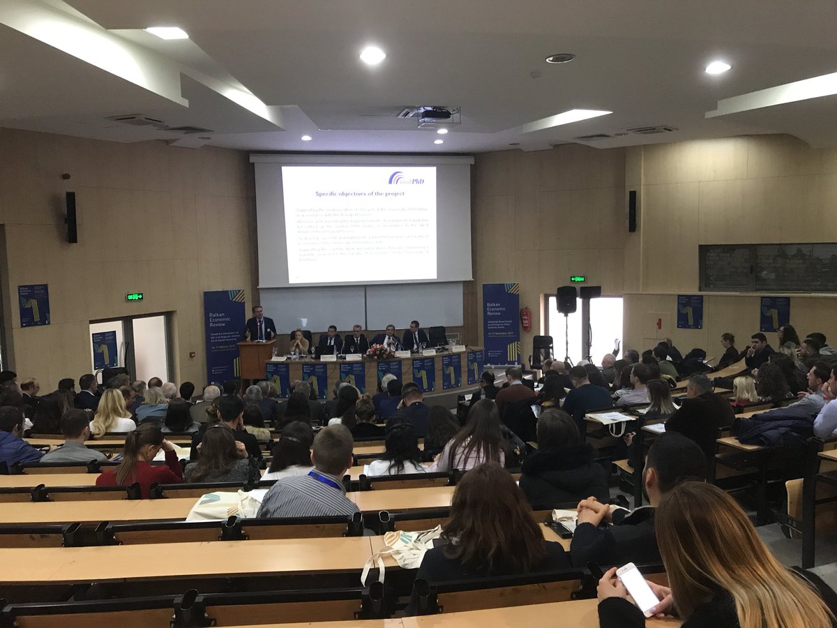 UNDPALMP's tweet photo. “More than 30 scientific papers have been included on the first publication of the @BalkanEcon journal. This is great milestone as this is the first time the #UniversityPrishtina is publishing internationally renowned #scientific #journal.” the dean of faculty of #economic of #UP https://t.co/msM183C5BH