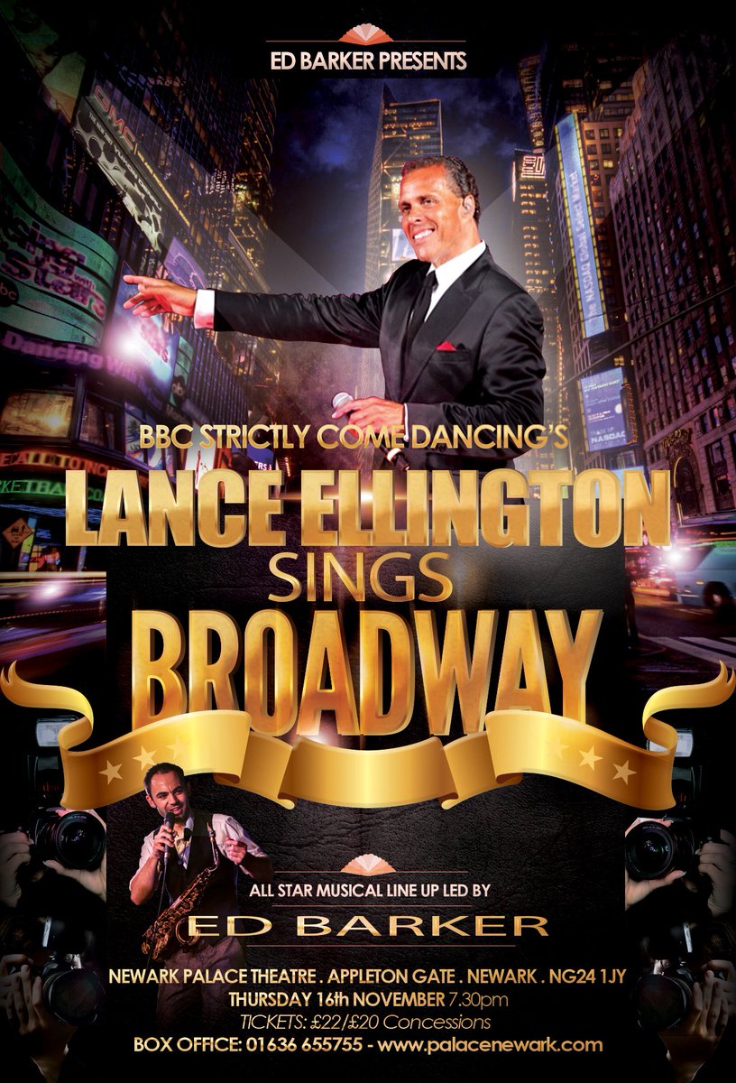 LEsingsbroadway's tweet photo. Tonight we're at @palacenewark ! 🤩 The voice of @bbcstrictly and the amazing @Edthejazzman 🎷 A must see for all broadway and Strictly2017 lovers! #broadway #Strictly #StrictlyComeDancing2017 https://t.co/5JcufelsiA
