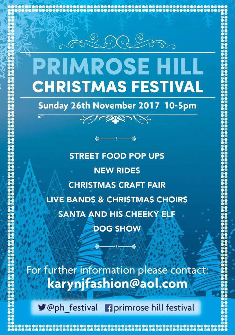<a href="/Wowsavannahtas1/">Wowsavannahtaste</a> we are very excited to have you with us at the Primrose Hill Christmas Festival &amp; Dog Show. Under 2 weeks to go now! #PrimroseHill #StreetFood #Festival