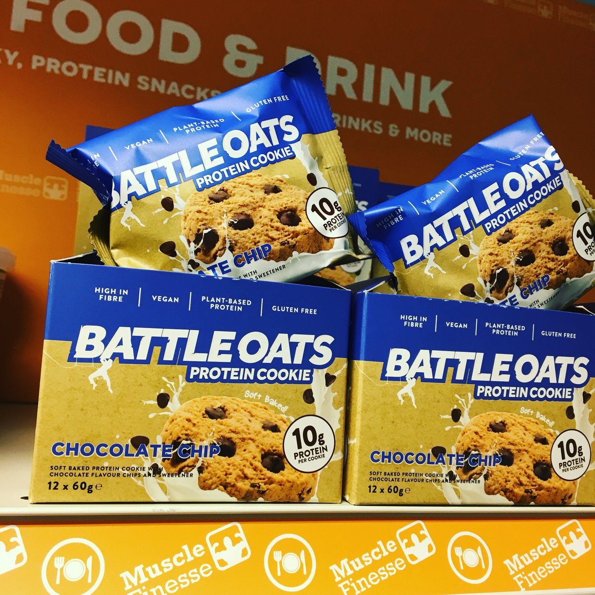 Grab your #FREE box of Battle Oats Protein Cookies! Auto-added to orders over £40 musclefinesse.com