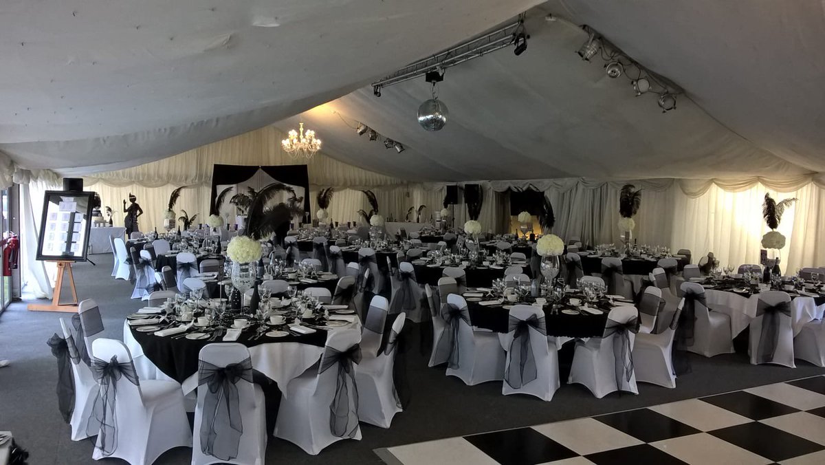 YourEventUK's tweet photo. #throwbackthursday to our black sashes at Mercure St Albans Noke Hotel last weekend! #events #equipmenthire #eventprofs #eventdecor https://t.co/lwVSwRmBEB
