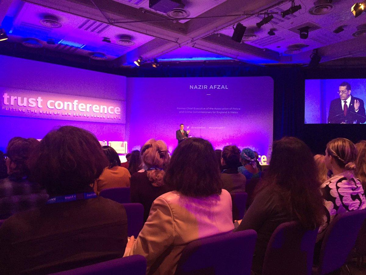 What an inspirational man @nazirafzal speaking about his remarkable career standing up for the rights girls and women #TrustConf17