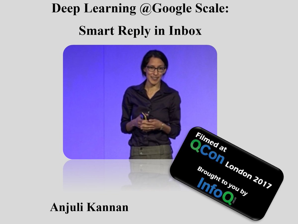 Deep Learning <a href="/Google/">Google</a> Scale: Smart Reply in Inbox | #MachineLearning #Google #RT bit.ly/2i8paPM