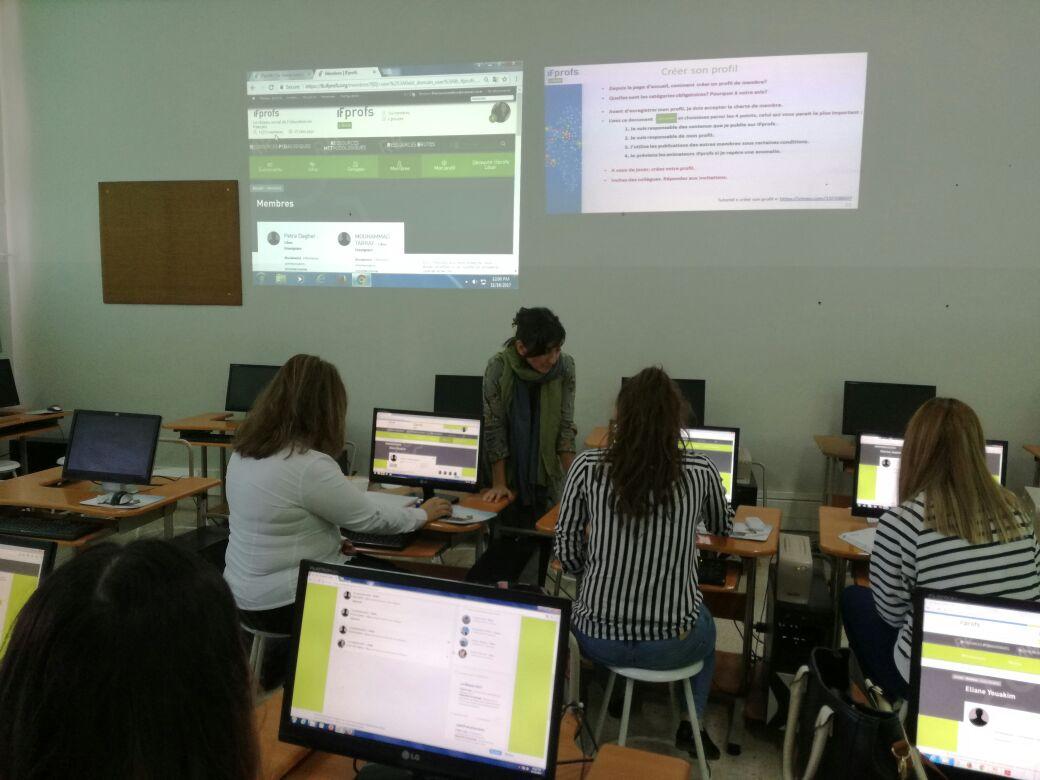 weeger_math's tweet photo. Premier @telier du numérique pour le réseau #labelfranceducation et découverte de #IFprofs Liban. A bientôt pour le 2eme @telier en décembre! Merci a l'Ecole FDLC pour son accueil! https://t.co/dlU7ZeRM96