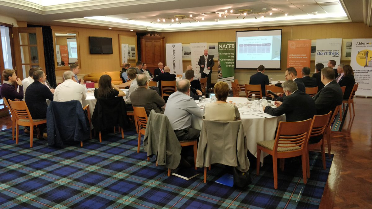 NACFB's tweet photo. NACFB Asset Finance Day gets underway in Bolton with @AldermoreBank, @Hitachi_Capital, @Investec & @ShawbrookBank #AFD2017 https://t.co/M8BSHqGTmE
