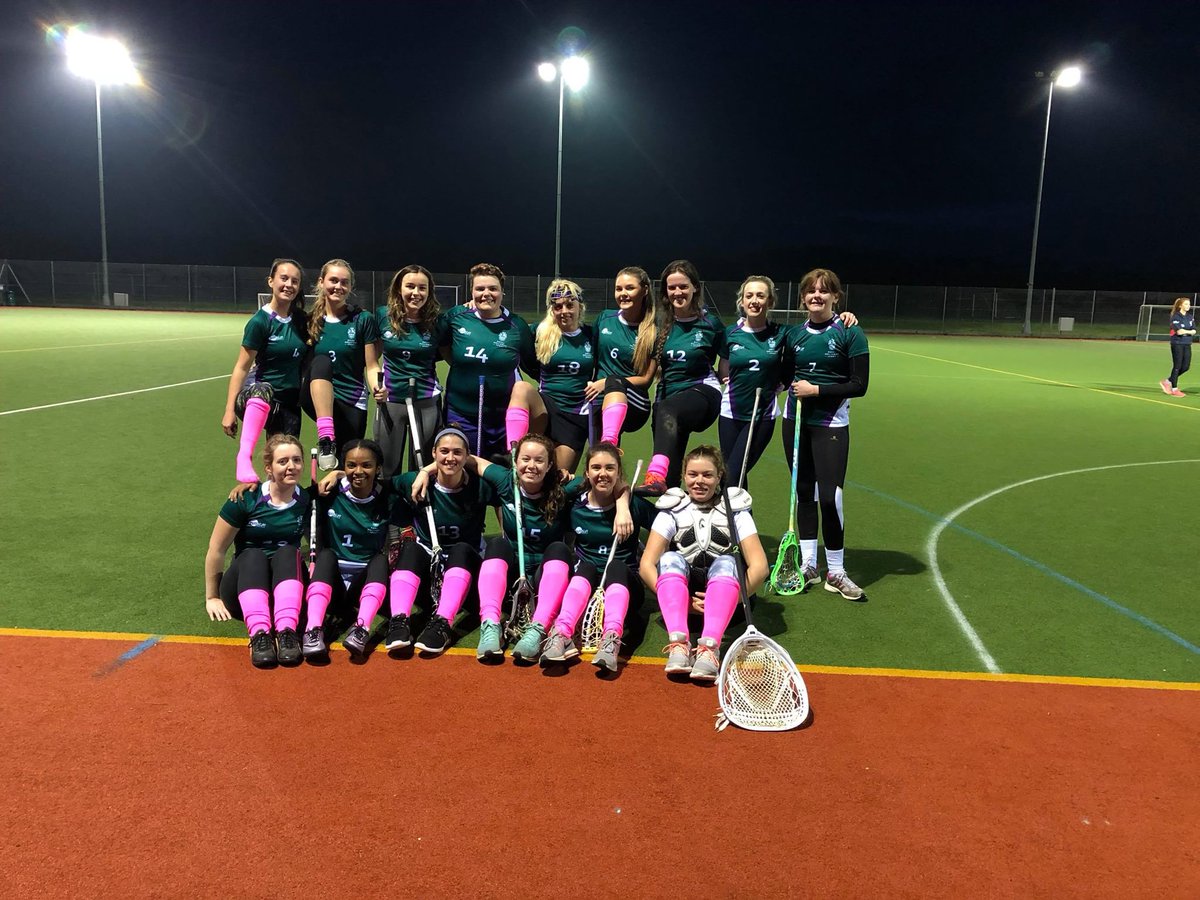Our ladies in pink yesterday to support Breast Cancer Research! We also have a GoFund me page to support Men's Cancer Research as the boys tackle the Movember challenge! gofundme.com/rhul-lax-movem…
