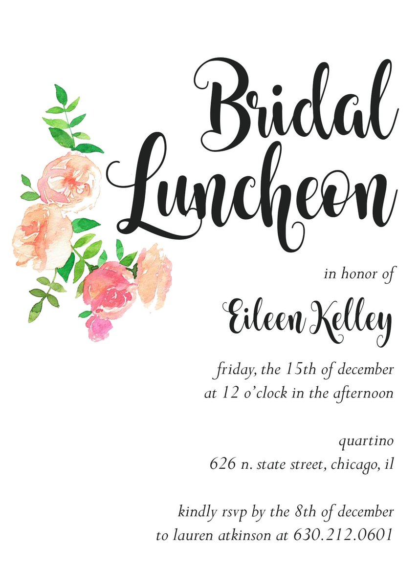 We're so happy to have help Lauren A. design this beautiful #BridalLuncheon invitation for her friend Eileen.  ow.ly/88PR30cRsdu