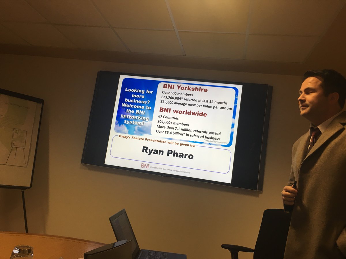 Another great meeting earlier <a href="/LeedsInfinity/">BNI Leeds Infinity</a> , a special welcome our newest member John Hollis of DMP Solutions taking over the direct marketing seat.

Lets all help him expand his network in the coming months.

#BNI #Leeds #Networking