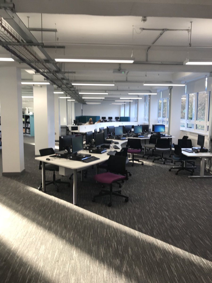 Before and after ! Great to see <a href="/GowerCollegeSwa/">Gower College Swansea</a> Learning Resource Centre back in full operation