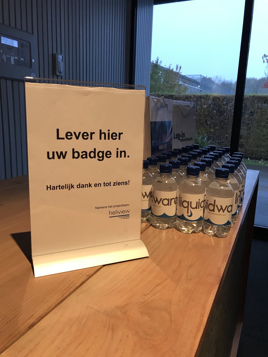 Mortezae's tweet photo. Don’t forget to grab yourself a cool bottle of water before you heading home. @Liquidware_NL thanks you for your participation during the #WIE2017. #ProfileUnity #FlexApp #Stratusphere #UX https://t.co/EOfxgMYhav