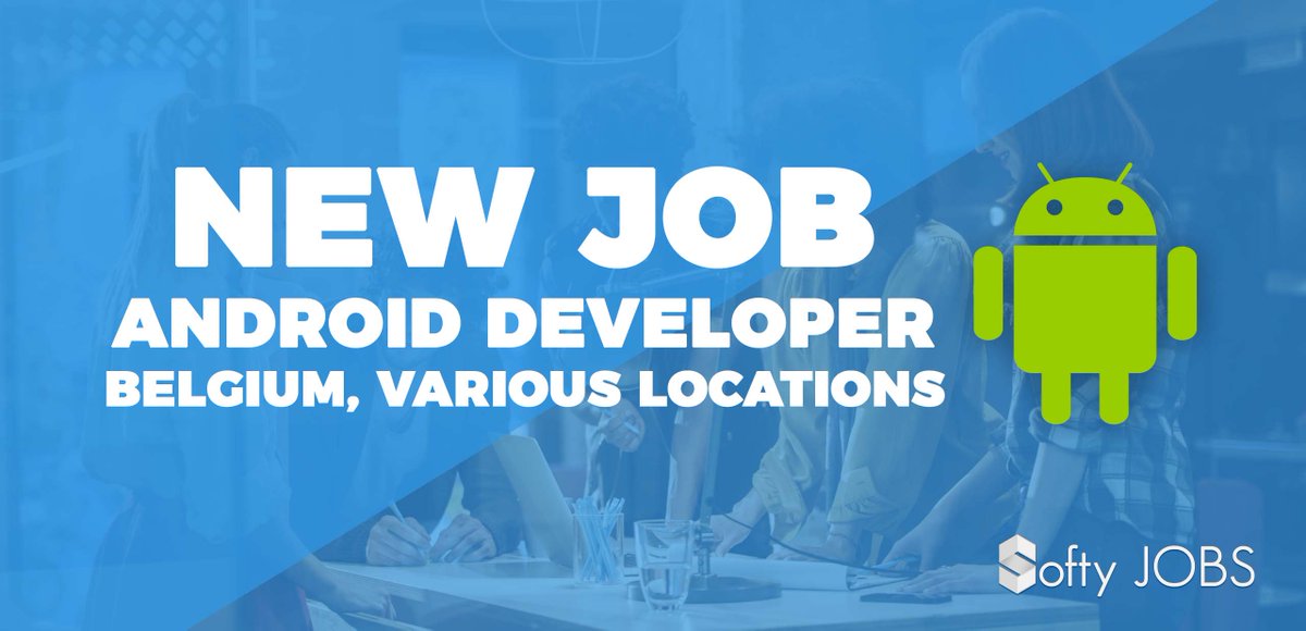 SoftyJobs's tweet photo. ★ NEW JOB ★ Android Developer in Belgium, available on multiple locations. Great salary and extra benefits.
MORE INFO: https://t.co/hDmqmm8pry
#android #developer #programming #belgium #recruitment https://t.co/K9OBSq9Tvs