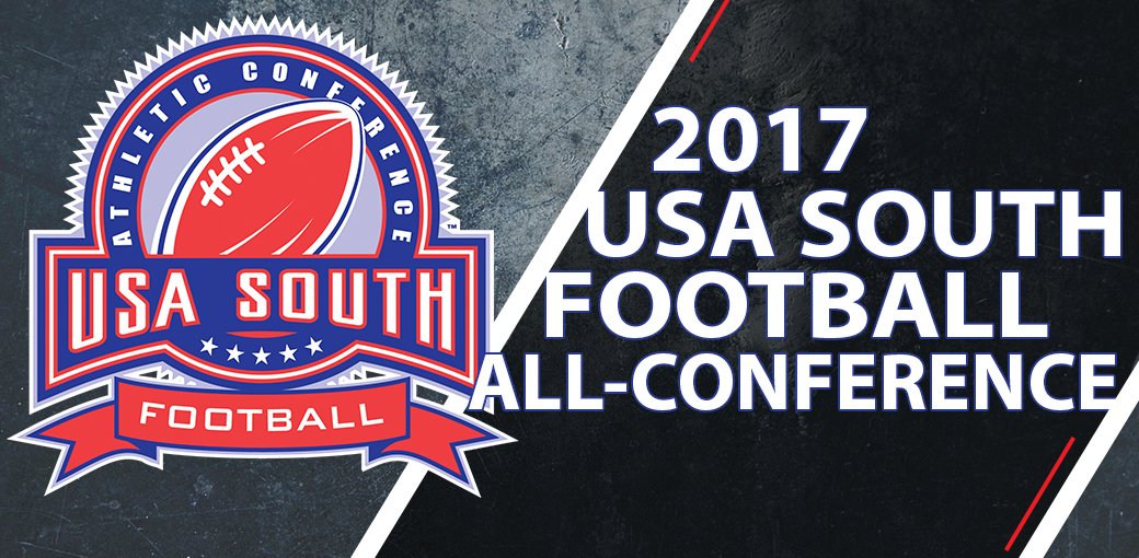 usa_south's tweet photo. #USASouth 2017 Football All-Conference Awards: https://t.co/jLPTj08G2O #MadeInTheUSASouth https://t.co/VehHbGhQJL