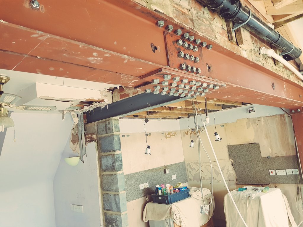 MerbroLTD's tweet photo. "The Forth Bridge" springs to mind. At the request of the customer/#structural engineer, we deliver the difference! #ce #steel #welding #fabrication #cotswolds #construction https://t.co/7bN0XXV7SS