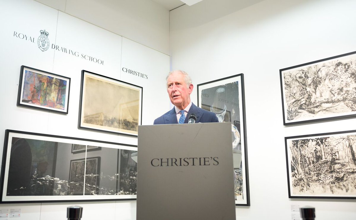 RoyalDrawing's tweet photo. HRH The Prince of Wales congratulated the students again in his speech for their wonderful drawings, and thanked the friends and supporters of the School #DrawingYear https://t.co/PyIHmv7m2N