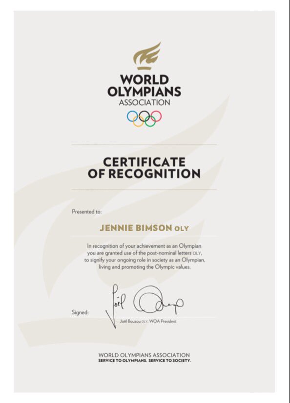 Jennie Bimson OLY tweet media