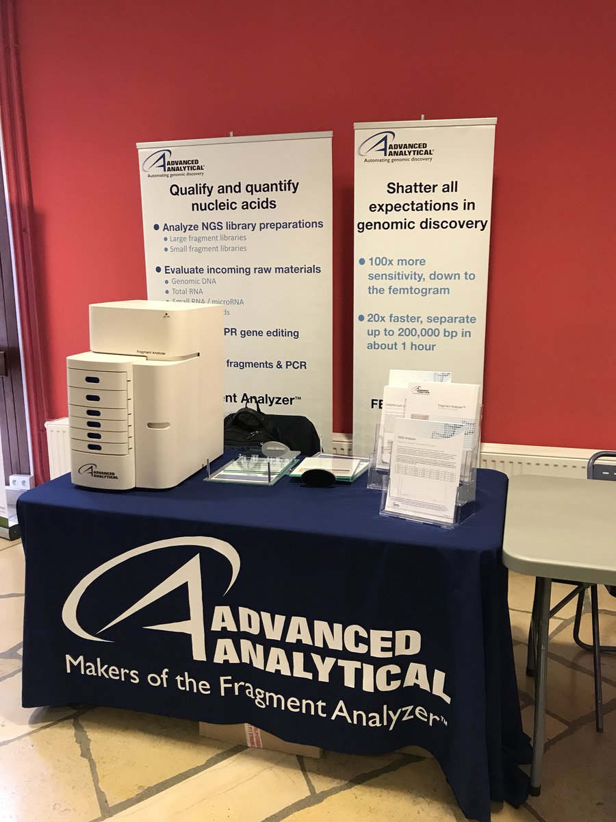 wamoyal's tweet photo. While attending the annual meeting of the French society of genetics @SFGenetique in @Montpellier, stop by @AATI_US booth to discuss #CRISPR and other apps with the #FragmentAnalyzer and the #FEMTOPulse. See you ! https://t.co/JDELknHdy0