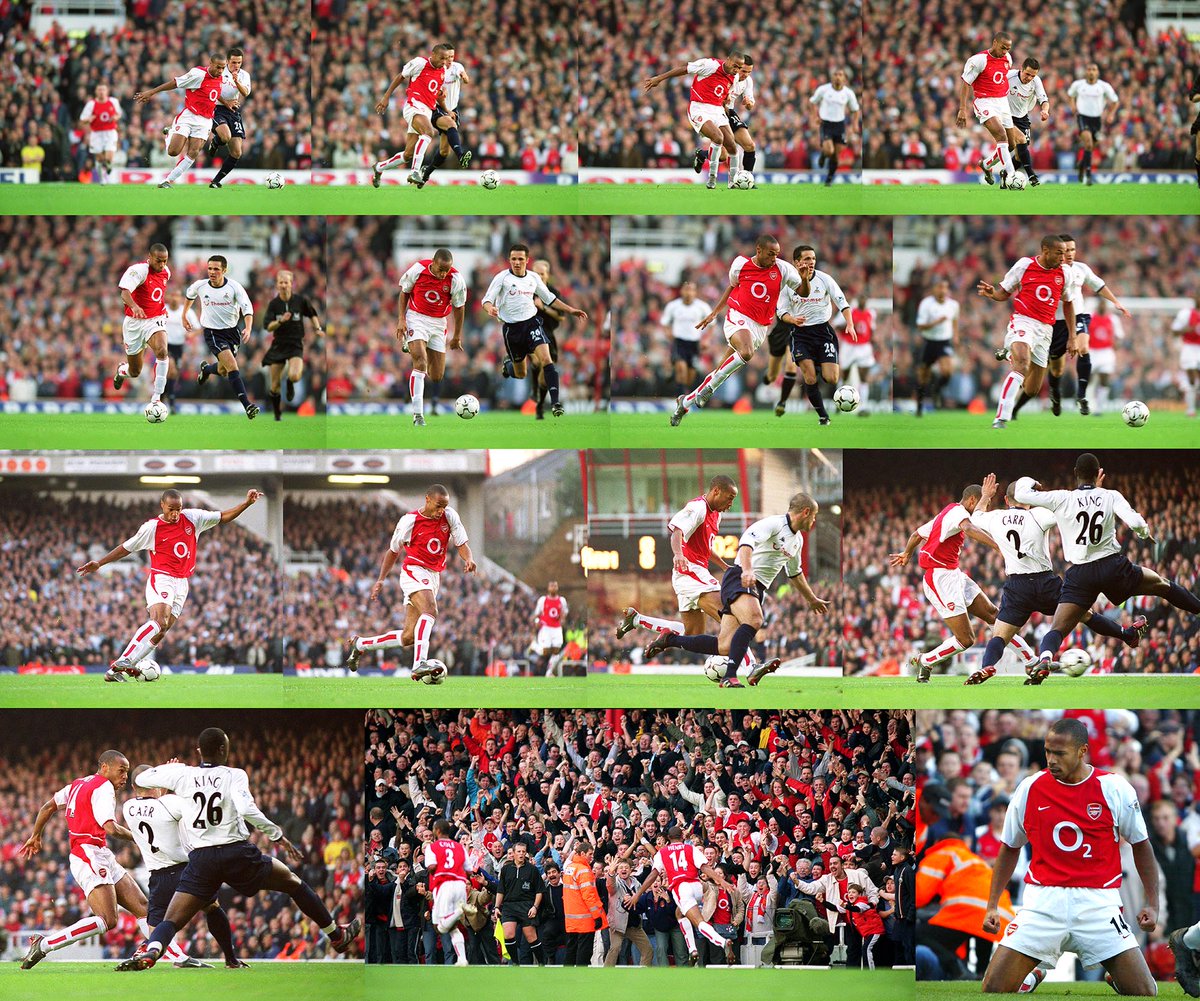 Stuart_PhotoAFC's tweet photo. Thierry Henry's goal v spurs from 16th November 2002. #TH14 #arsenal #afc https://t.co/6N4RmYyxD4