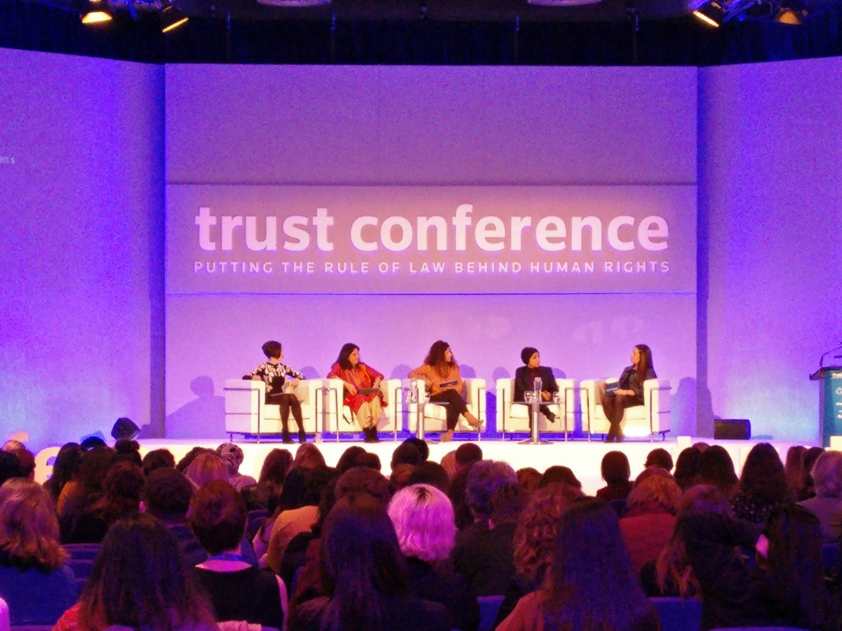 'If a family has to be built on the battered bodies and bruised souls of abused women, then let that family disintegrate!' @vrindagrover criticises how Indian laws compromise women's rights for protecting family integrity. #trustconf17