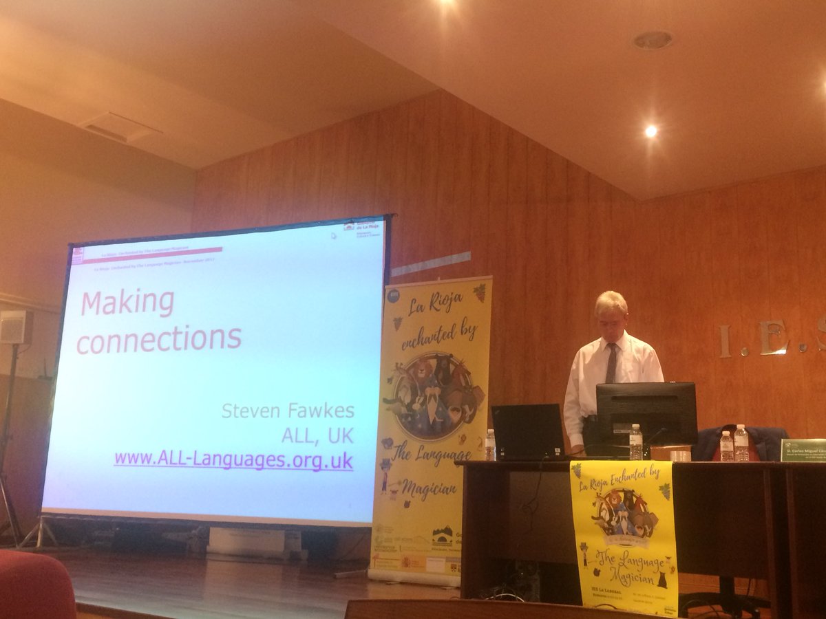 Próxima intervención <a href="/StevenFawkes/">Steven Fawkes</a> thelanguagemagician.net  #LMagic #larioja #logroño