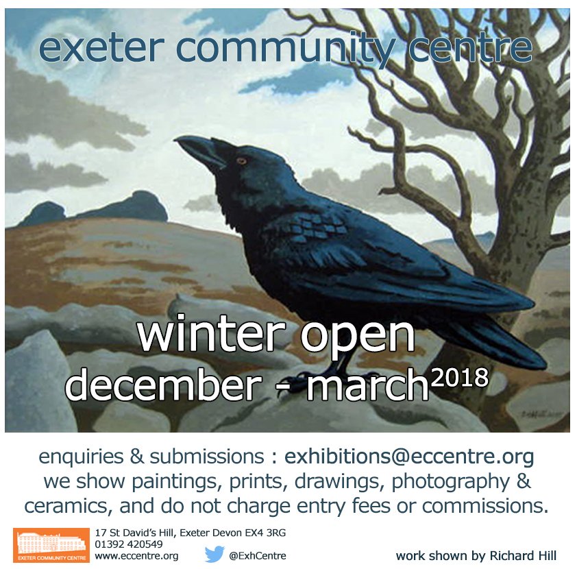 We're still taking submissions for the Winter Open <a href="/exetercommunity/">Exeter Community Ctr</a>  Runs from December to end of February. Why not ping us an email exhibitions@eccentre.org ? #Exeter #Art #Winter #Sales #Exhibition