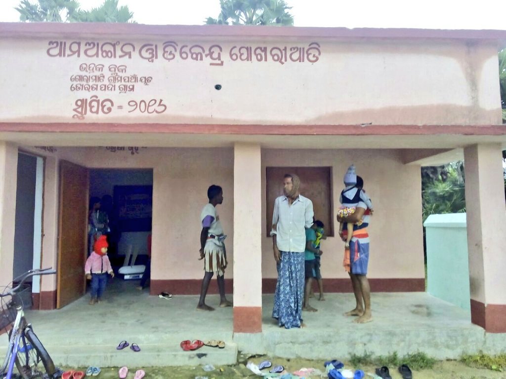 NHMBhadrak's tweet photo. RBSK Screening at Pokhariadi AWC of Toranpada Village #barapada Block @CdmoBhadrak @DM_Bhadrak https://t.co/cfpwp1wSj5
