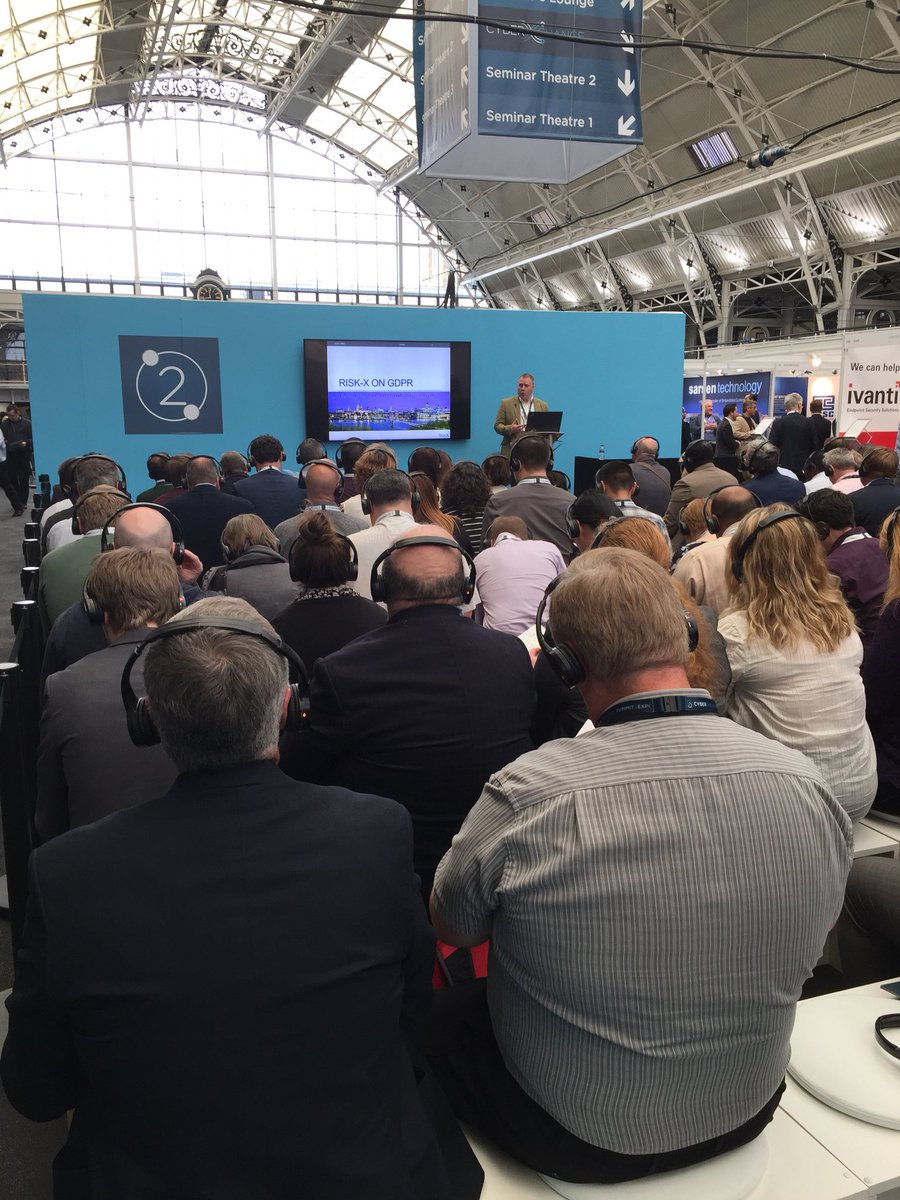 RiskX_UK's tweet photo. Full house at Steve’s presentation at #Cybersec2017 https://t.co/GkZTPr9s0P