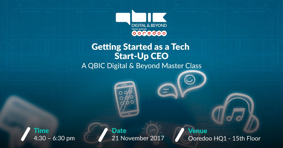 QBICqa's tweet photo. Develop your road-map as a tech entrepreneur with #DigitalAndBeyond master class on 21 Nov Join via https://t.co/3zVMVLkjHQ https://t.co/FPzcl8Nvyw