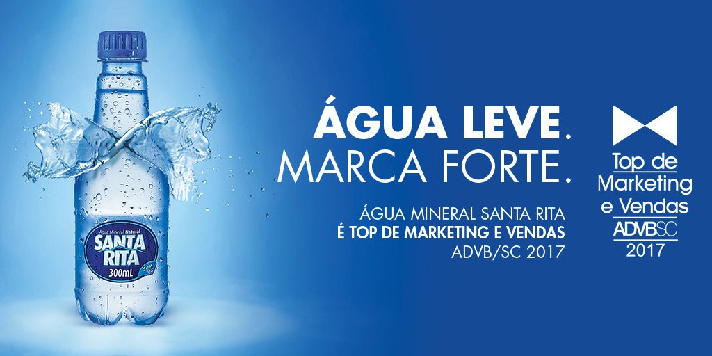 aguasantarita's tweet photo. Água leve. Marca Forte. Top de Marketing e Vendas @ADVB_SC 2017! #advbsc #agua #saúde #aguasaudavel #vida https://t.co/oqIKnX8tWA