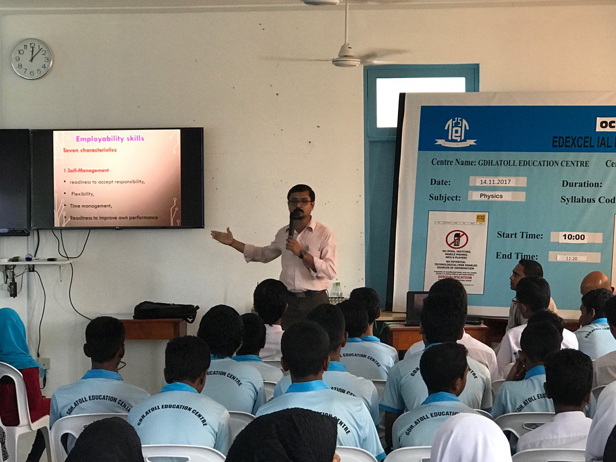 gdh_aec's tweet photo. Information about BTEC is given to students and parents of Grade 8. #NoChildLeftBehind @UfaaMv @TVETAuthority @EducationMV @aishathshiham https://t.co/ents5f0sh9