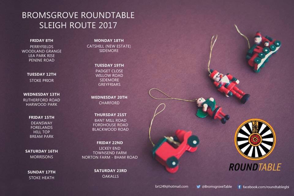 Santa is on his way to Bromsgrove #sleighrota #bromsgrove #thisisworcestershire