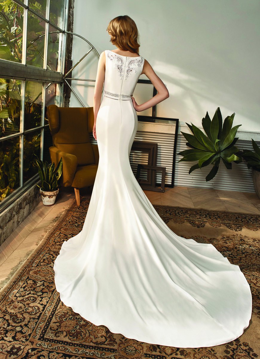 new in the stunning Matilda has arrived in store and we at mia sposa cambridge love her ! a georgette fishtail gown with modern cutouts to the neckline back and waistband to flatter every shape. #weddingdresses #dressenvy #wedding #bride #brides #miasposacambridge