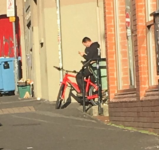 Mud_Dock's tweet photo. HAVE YOU SEEN THIS MAN? Spotted in Stokes Croft this morning on our stolen @TrekBikes Super Commuter+ 8 #electricbike wearing a Tubular Access Scaffolds hoodie. £500 reward for any info leading to recovery of bike! Contact @ASPolice or mail@mud-dock.co.uk https://t.co/045DZ5L2dq