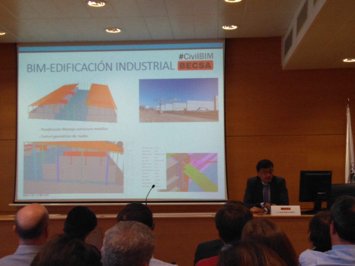 Nuestro compañero Juan Pérez Romero participa en la I Jornada #CivilBIM exponiendo la experiencia de BECSA en el desarrollo de proyectos mediante la metodología BIM. #BIM #Valencia