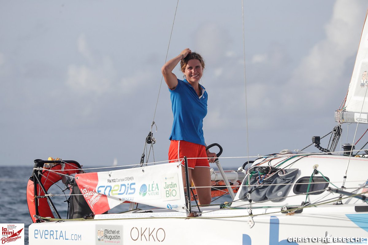 MiniTransat2019's tweet photo. ❗️ @ClaSurLAtlantiq  va franchir la ligne d'arrivée d'ici quelques minutes ! GO GO GO !

#MiniTransatLaBoulangère https://t.co/MV0lYDS3Cx