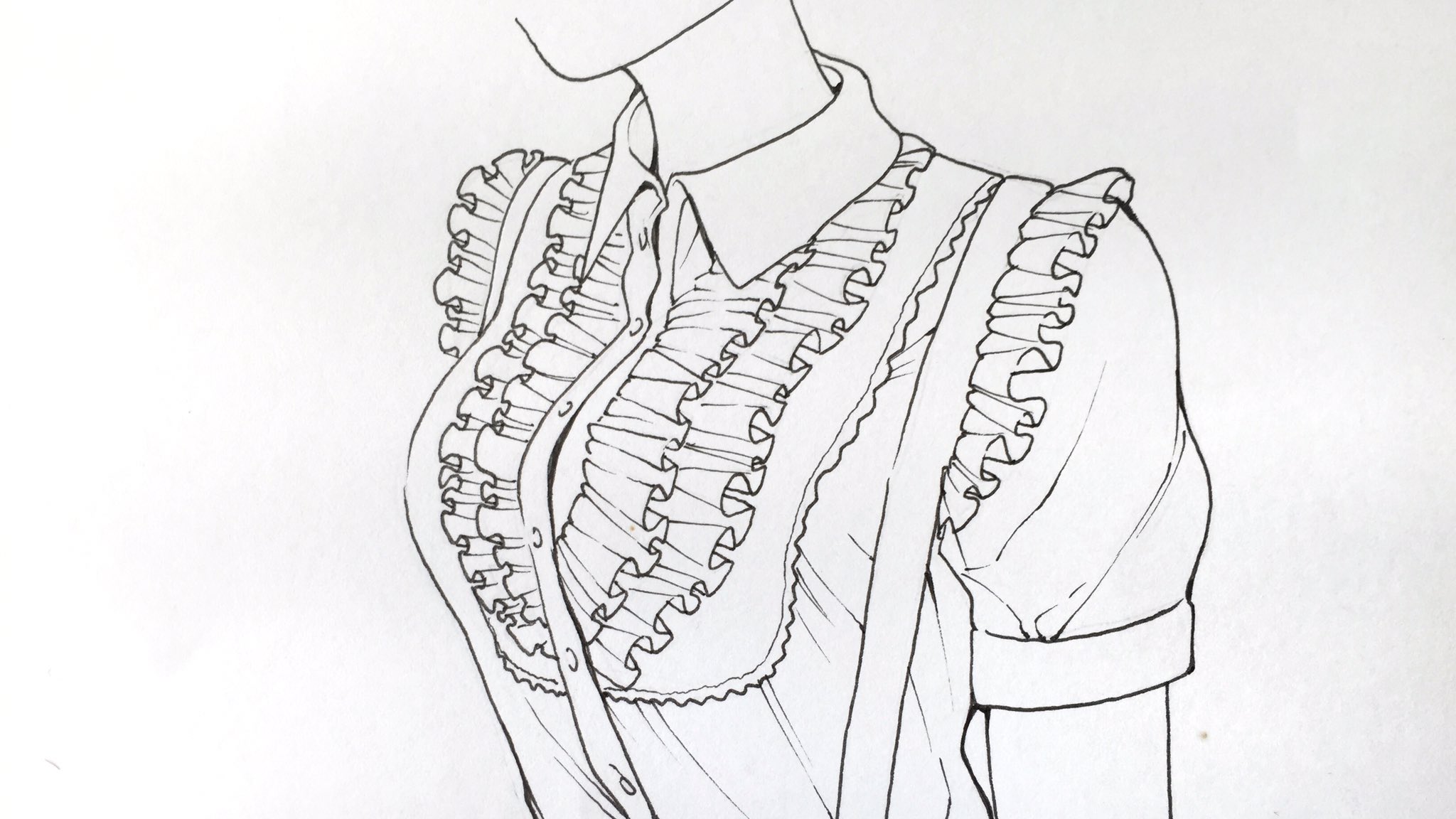 吉村拓也 イラスト講座 En Twitter フリルの描き方 600rt 1000イイね ありがとうございます M M フリルのシルエットは パズルのピース をイメージすると 描きやすいかもです T Co Ggz8njsnch Twitter