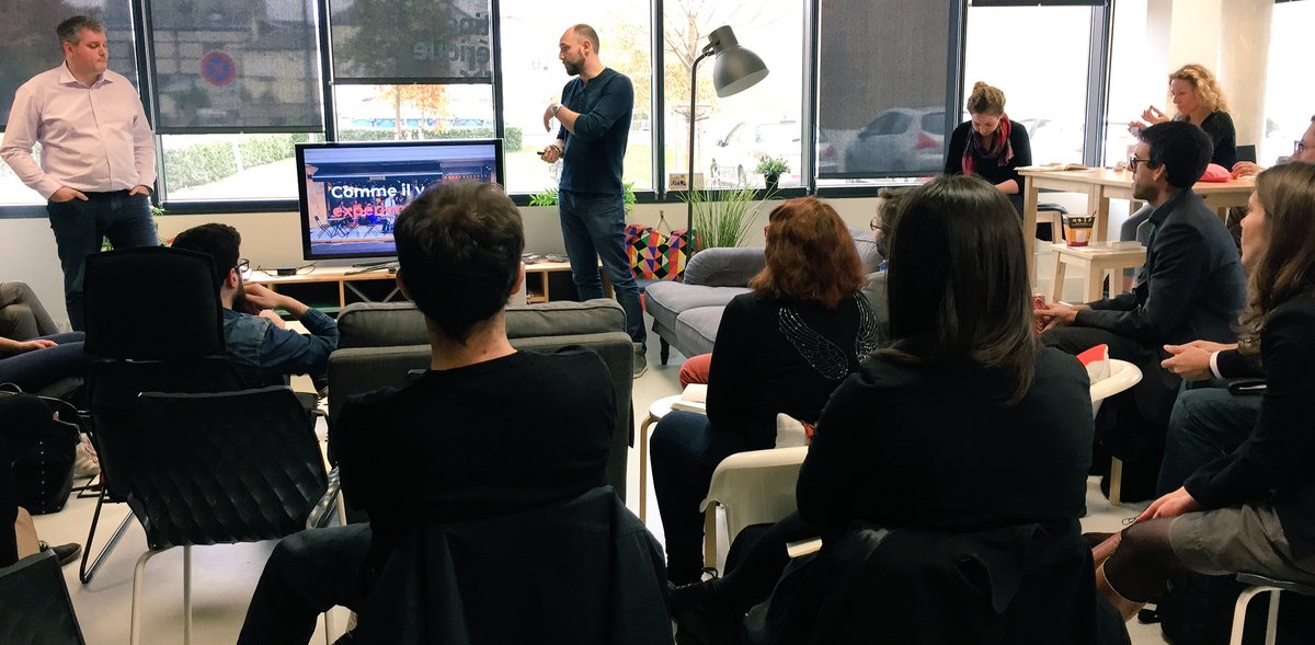 n_w_x's tweet photo. Ne pas passer trop de temps sur la description de la solution mais expliquer clairement le business model / présenter l'équipe car avant de croire au projet, on croit à l'humain / présenter le marché visé. Quelques conseils donnés par @Aurelien_Valet & @DORMEAU #Colunchpitch https://t.co/5shxUTYUWj