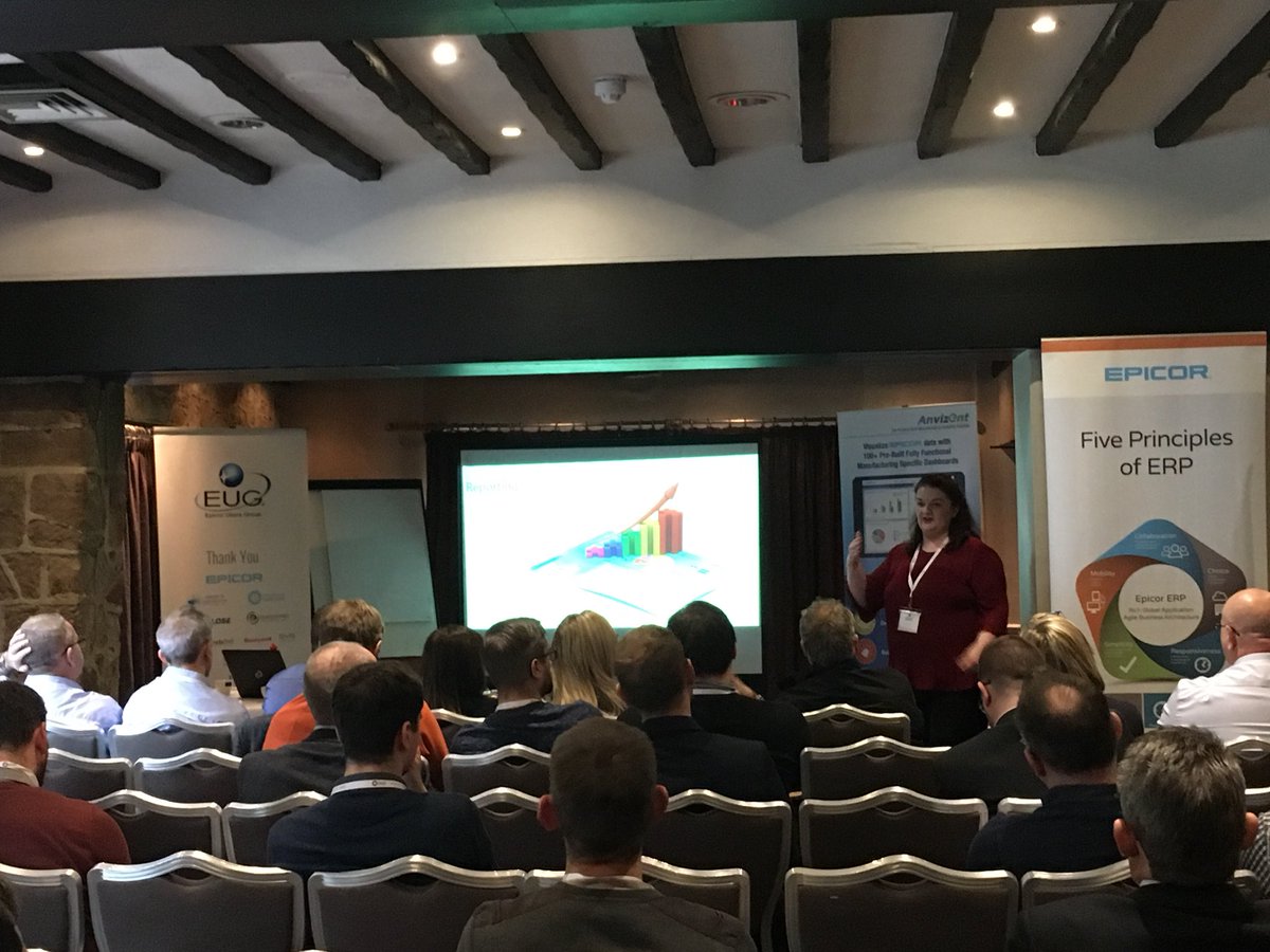 eug_emea's tweet photo. @pamelamurphy1 from @Aspera talking about #EpicorCRM at #EUGEMEA17 https://t.co/Kyq9UhBGb2