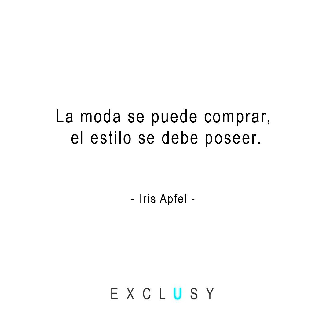 No sirve de nada comprar todas las prendas que estan en tendencia si luego no sabes combinarlas. Bájate Exclusy e inspirate. #moda #eventos #apps #inspiracion #estilo