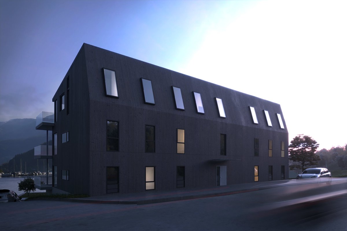 Sigssoft3D's tweet photo. Vårt nyeste prosjekt med Geoplan AS, hvor vi visualiserte en boligblokk med svært moderne uttrykk. Her produserte vi både eksteriør- og interiørbilder. Vi vil takke for nok et godt samarbeid! :-) #3d #3dvisualisering #eksteriør #3dvisualization #architecture #render https://t.co/8BHCnVu34i
