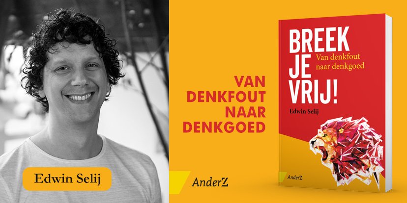 Breek je vrij! - Van denkfout naar denkgoed. Lees de preview van <a href="/EdwinSelij/">Edwin Selij</a>: 
managementboek.nl/boekblog/actue… op <a href="/Mgtboeknl/">Managementboek.nl</a> <a href="/MgtboekMagazine/">MgtboekMagazine</a>