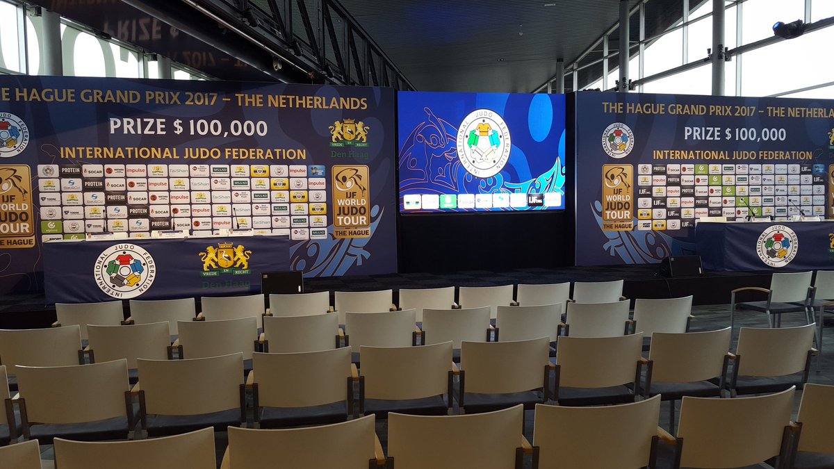 Judo's tweet photo. #JudoTheHague2017 draw is almost upon us! Watch live at 2pm CET on our @facebook  page at https://t.co/LTfG4WcGLi https://t.co/nntKuNTSa3