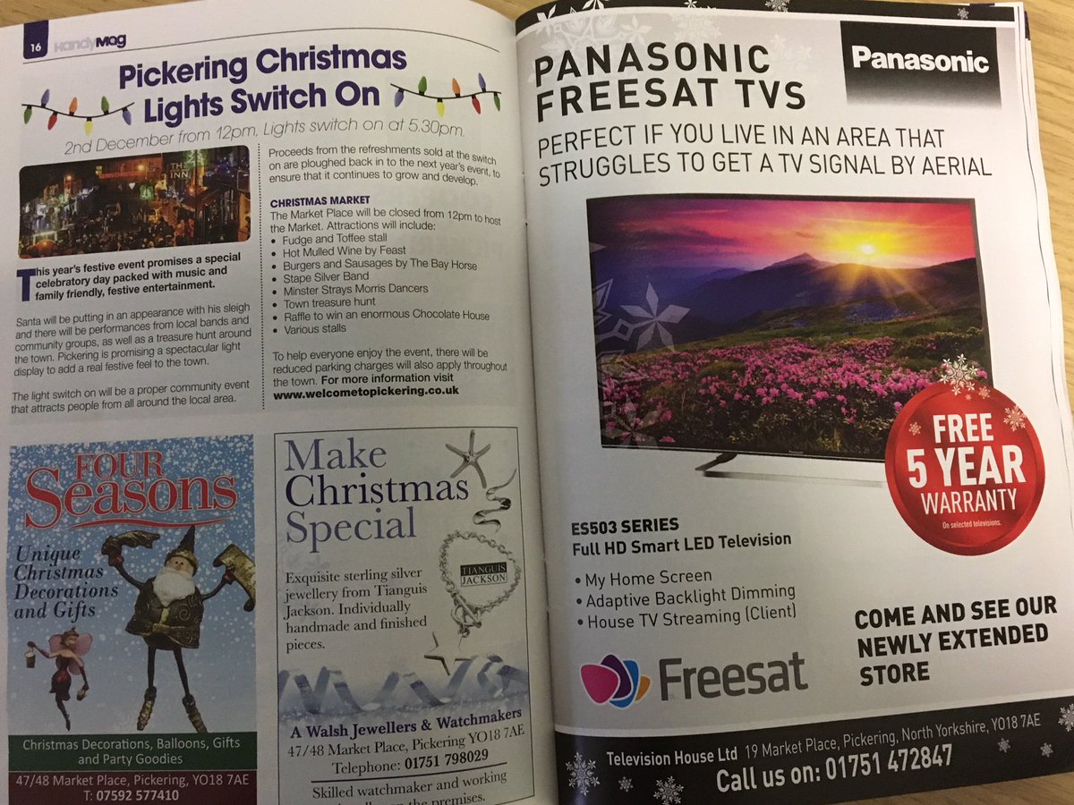 Pickering Christmas Lights switch on..Plenty to see and do.<a href="/VisitPickering/">VisitPickering</a> <a href="/tvhouseltd/">Television House Ltd</a>