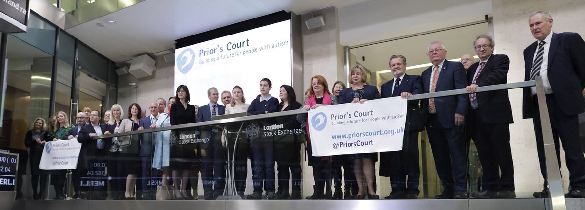 Proud to have been part of the #priorscourt bakery launch at yesterday's Stock exchange market opening. Congratulations to #Damestephanieshirley #priorscourt a fantastic opportunity for future employment opportunites for those suffering with austim