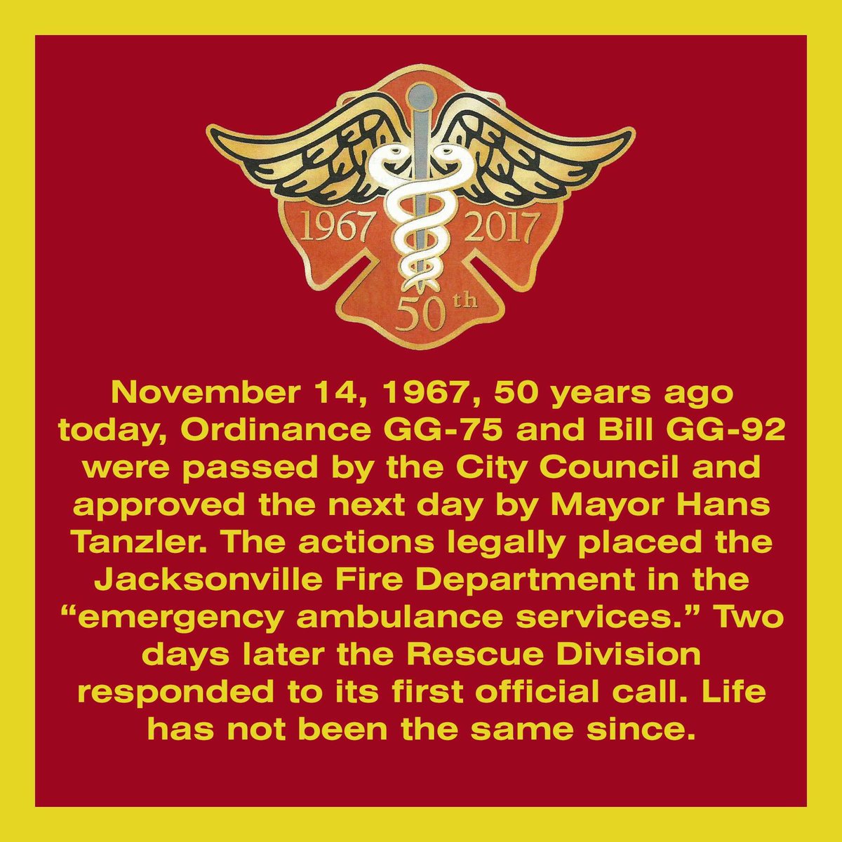 THEJFRD's tweet photo. Do you realize Jacksonville and JFRD led the country in this common practice of today..... #leadingthenation #forgingtheway #wewerefirst https://t.co/ZyGRlcWick