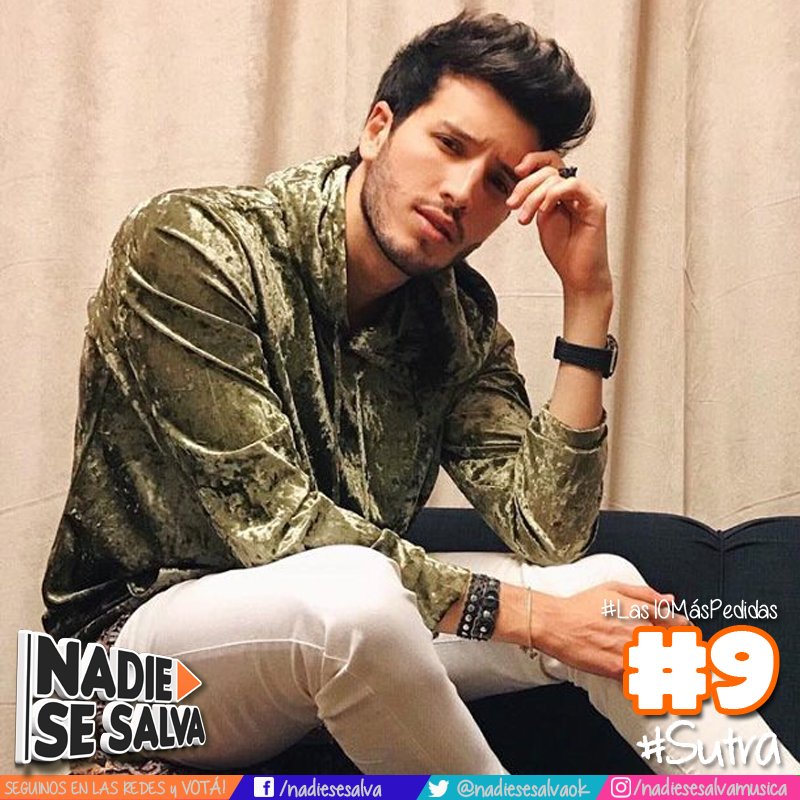 nadiesesalvaok's tweet photo. El puesto #9 de #Las10MásPedidas #Pop es para @SebastianYatra 
¡Seguinos en las redes y votá para que #Sutra llegue al #1! https://t.co/ZmkGdgSNXk