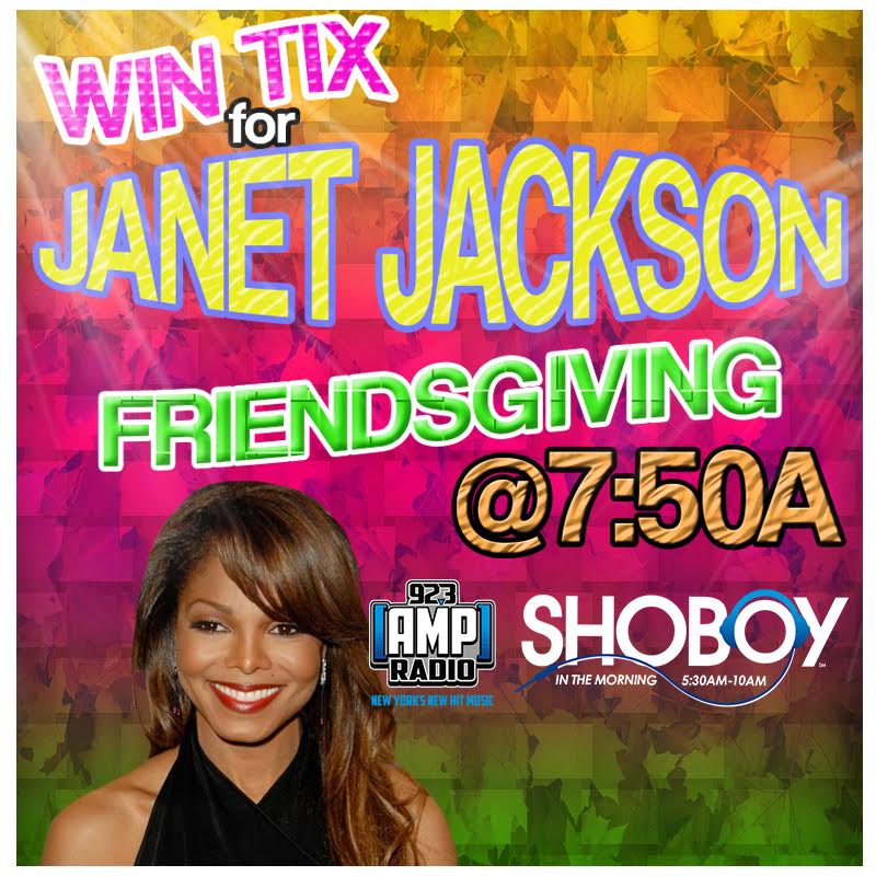 923amp's tweet photo. #AMPTAG is coming your way at 7:50A for @shoboyshow's #Friendsgiving at Janet Jackson's Concert! Listen here -> https://t.co/4DqFfFsZtf https://t.co/l7Yd5uvnFq