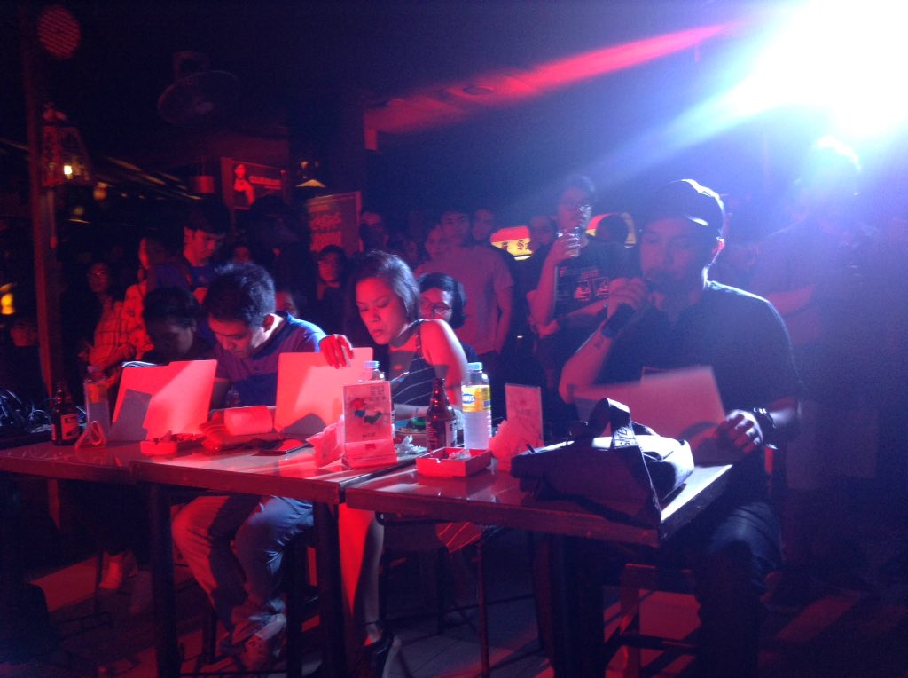 UPLBDevComSoc's tweet photo. Judges are now giving their comments to the first batch of performers.
#SICXV #Soundwaves2017 https://t.co/NlM5OKZebR