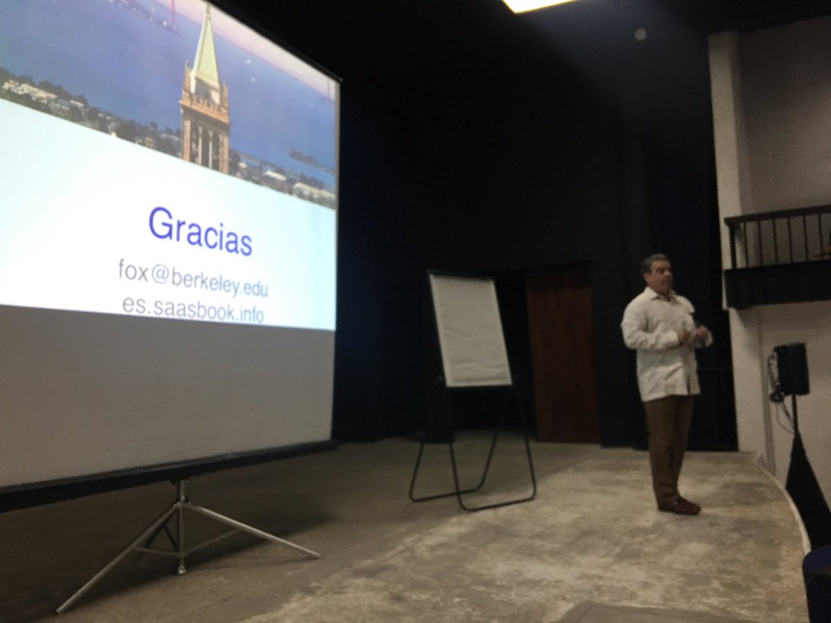 Lanzamiento Libro SaaS gratuito @armando_fox <a href="/UCBerkeley/">UC Berkeley</a> <a href="/ugalileo_edu/">Universidad Galileo</a> #MOOCMaker es.saasbook.info