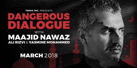 aliamjadrizvi's tweet photo. Next March, I join @MaajidNawaz & @ConfessionsExMu in Australia & New Zealand for a truly Dangerous Dialogue โ bringing intellectual honesty & respectful debate to the conversation on Islam & global terrorism.
Get your tickets here: https://t.co/VF0Ko92w07 #ThinkTolerance https://t.co/f90rpZgQ9E